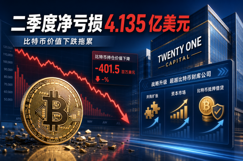 比特币财库公司 Twenty One Capital 第二季度净亏损 4.135 亿美元-指挥使社区 - 真实线索、热点议题与深度观察