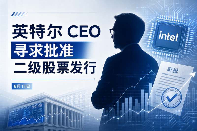 英特尔 CEO 曾寻求美国批准二级股票发行-指挥使社区 - 真实线索、热点议题与深度观察