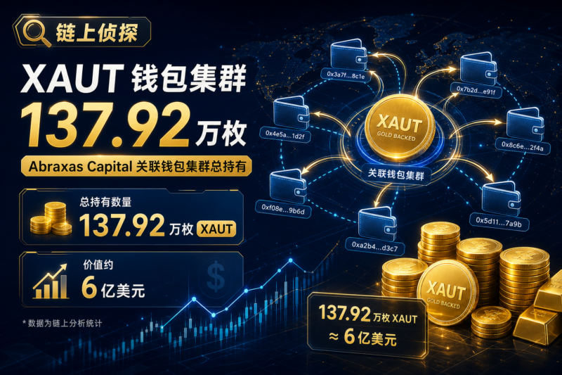 链上侦探|Abraxas Capital 关联钱包集群总持有 137.92 万枚 XAUT,约 6 亿美元-指挥使社区 - 真实线索、热点议题与深度观察