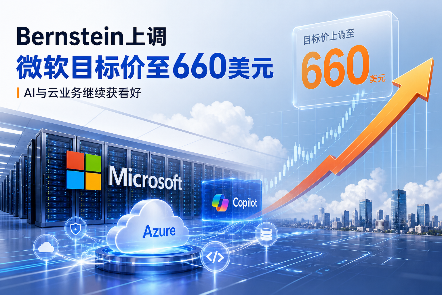 Bernstein上调微软目标价至660美元