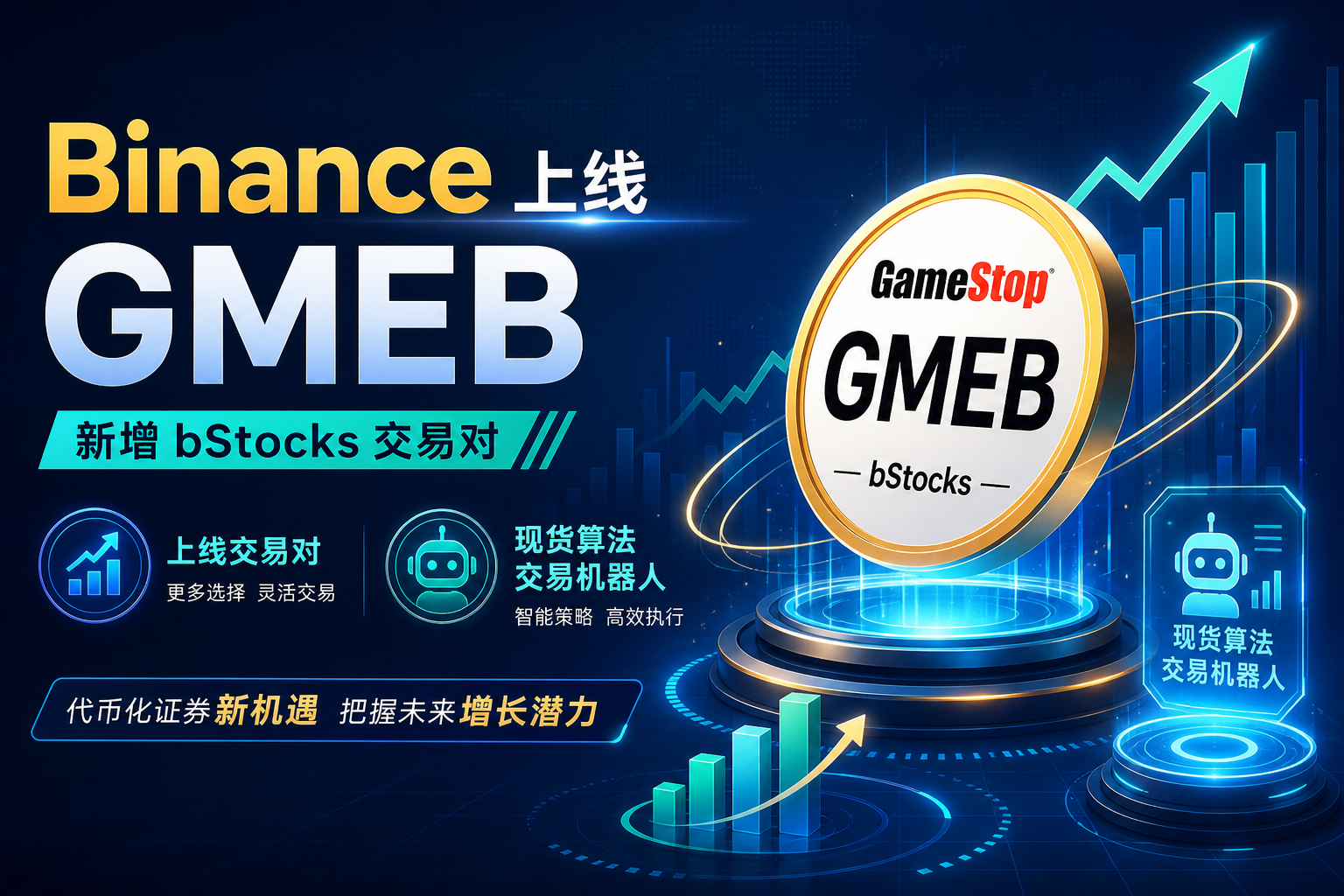Binance将新增GameStop bStocks交易对