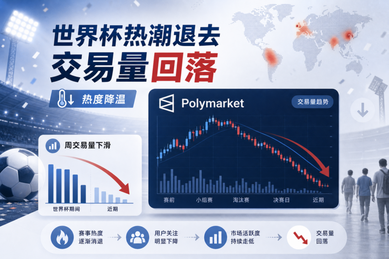 世界杯热潮退去,Polymarket交易量明显回落-指挥使社区 - 真实线索、热点议题与深度观察