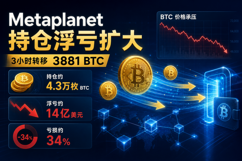 Metaplanet过去3小时转移3881枚BTC,当前持仓浮亏约14亿美元-指挥使社区 - 真实线索、热点议题与深度观察