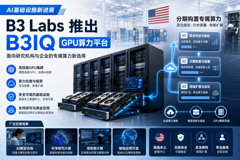 B3 Labs推出GPU算力平台B3IQ-指挥使社区 - 真实线索、热点议题与深度观察