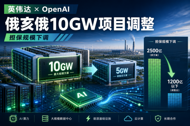 WSJ：英伟达与 OpenAI 调整俄亥俄 10GW 数据中心合作方案-指挥使社区 - 真实线索、热点议题与深度观察