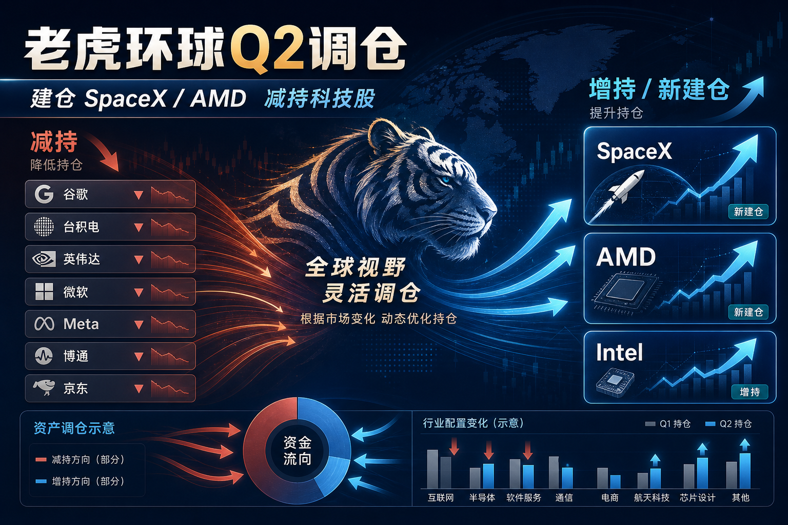 老虎环球Q2建仓 SpaceX 和 AMD,减持谷歌、台积电、英伟达等