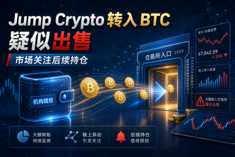 Jump Crypto 本周向 Binance 转入约 1560 枚 BTC,疑似出售-指挥使社区 - 真实线索、热点议题与深度观察