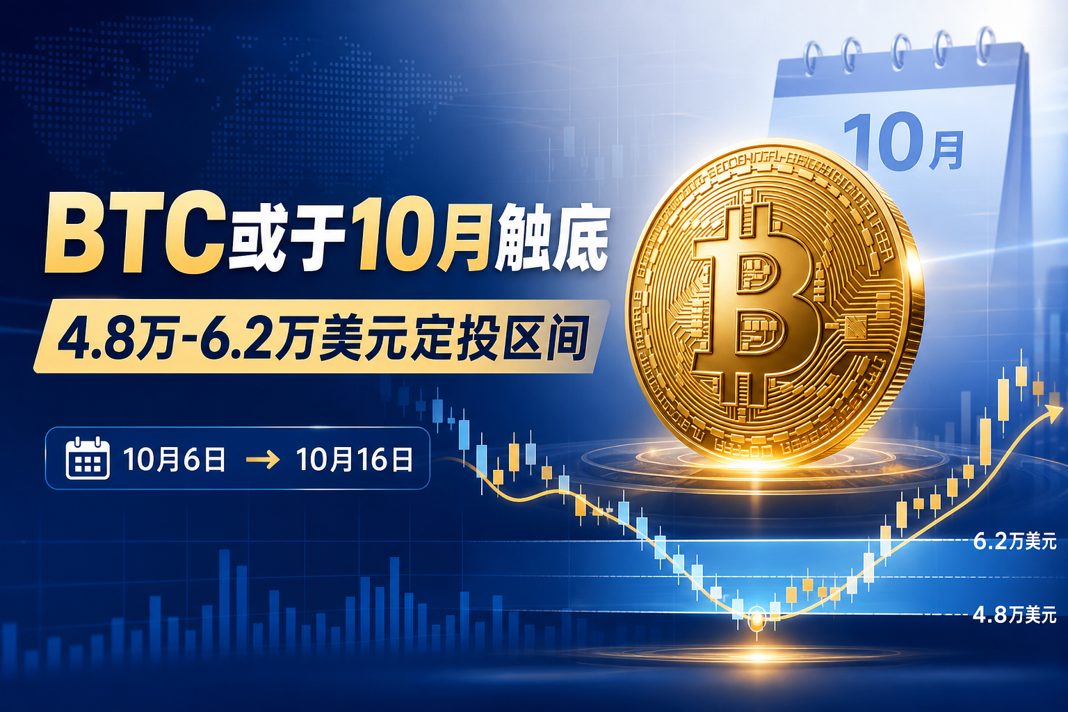 分析师:比特币或于 10 月触底,可在 4.8 万至 6.2 万美元区间定投