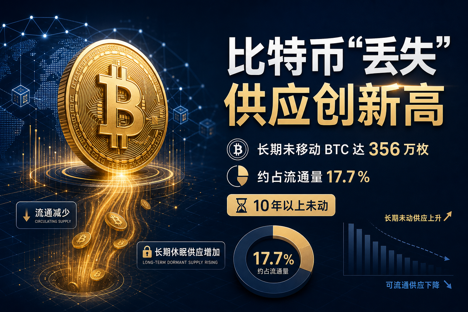 比特币潜在“丢失”量创历史新高