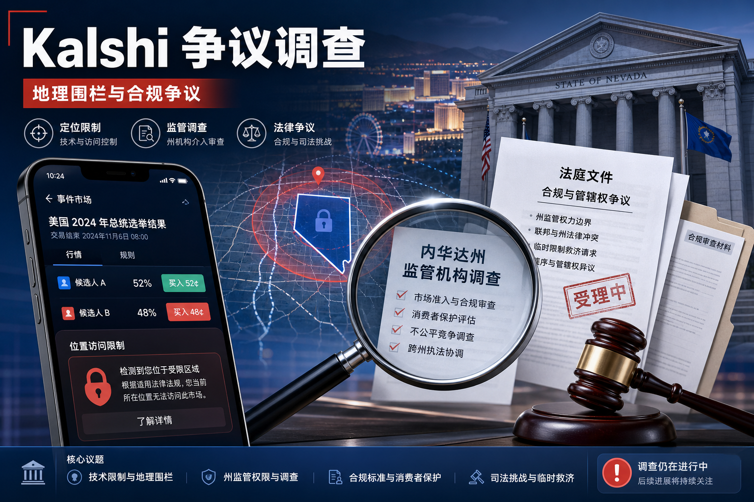 Kalshi 反击内华达州监管机构,指控其调查过程违反联邦法律
