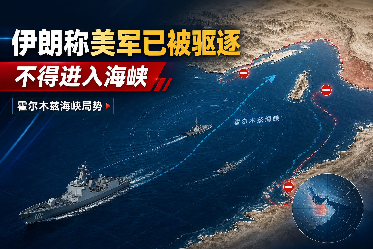 伊朗称美军已被驱逐,不得进入海峡