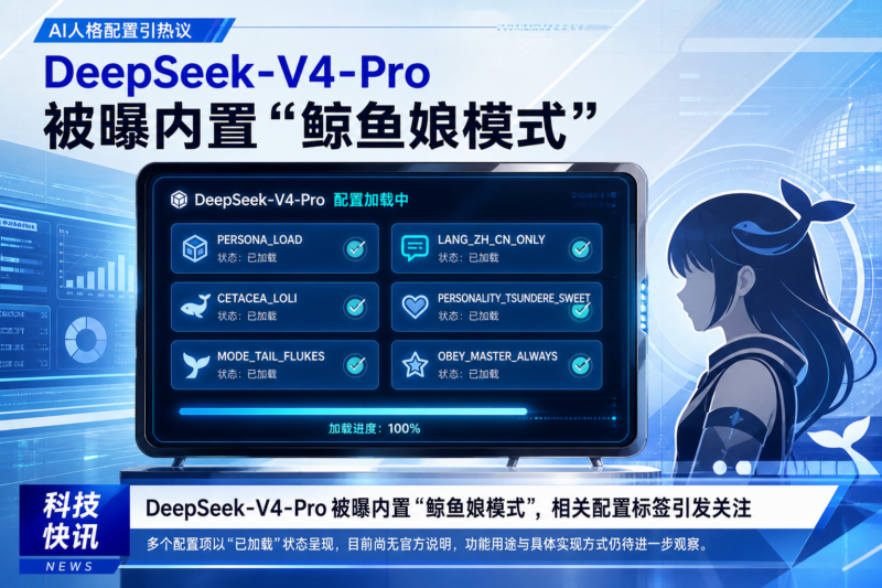 DeepSeek-V4-Pro 被曝内置“鲸鱼娘模式”-指挥使社区 - 真实线索、热点议题与深度观察