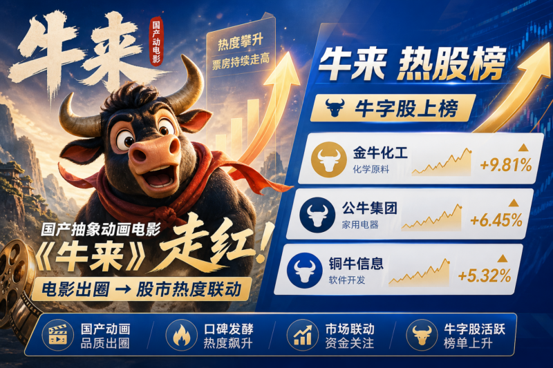 《牛来》走红带动 A 股“牛”字股登上热股榜-指挥使社区 - 真实线索、热点议题与深度观察