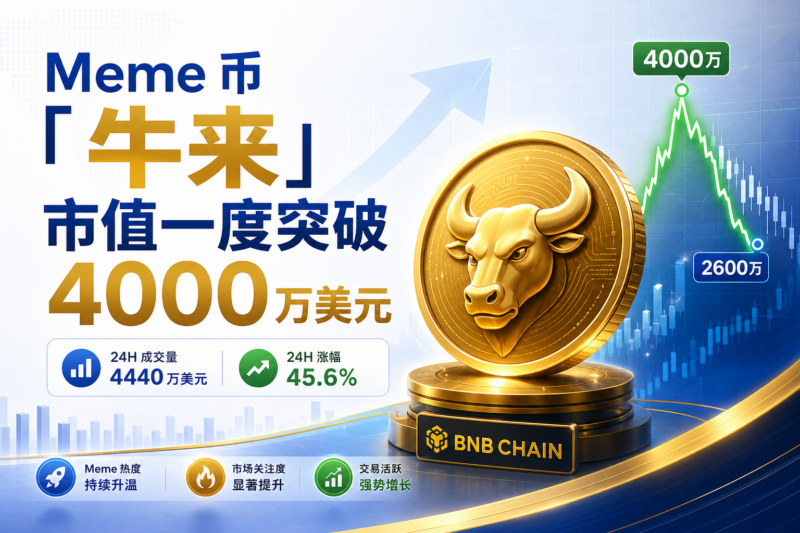 Meme 币「牛来」市值一度突破 4000 万美元-指挥使社区 - 真实线索、热点议题与深度观察