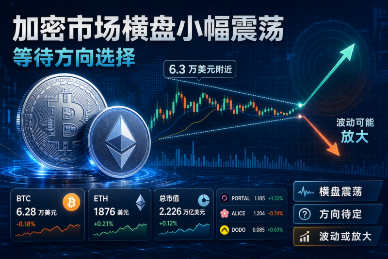 加密市场横盘小幅震荡,等待方向选择-指挥使社区 - 真实线索、热点议题与深度观察