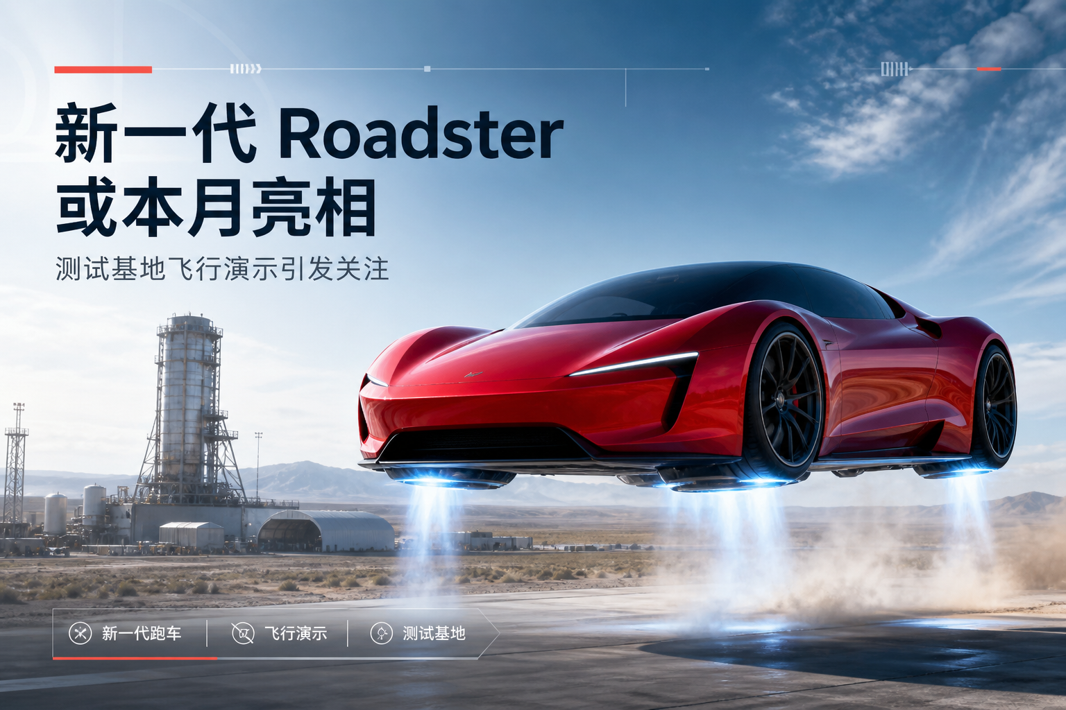 特斯拉新一代 Roadster 或本月亮相