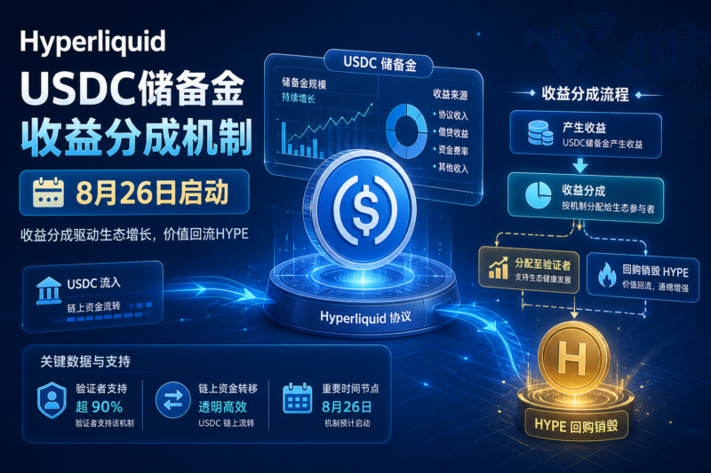 Hyperliquid USDC 储备金收益分成机制预计 8 月 26 日启动-指挥使社区 - 真实线索、热点议题与深度观察