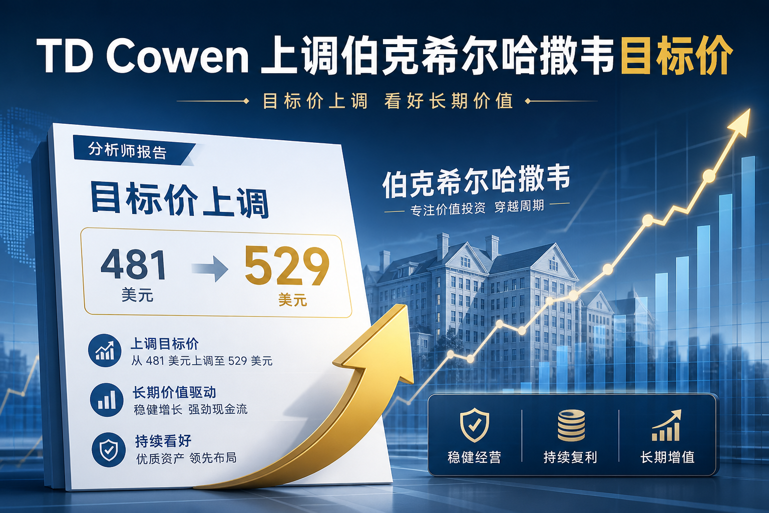 TD Cowen 上调伯克希尔哈撒韦目标价