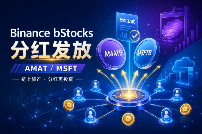 Binance 将通过 bStocks 发放 Microsoft(MSFT)和 Applied Materials(AMAT)分红-指挥使社区 - 真实线索、热点议题与深度观察
