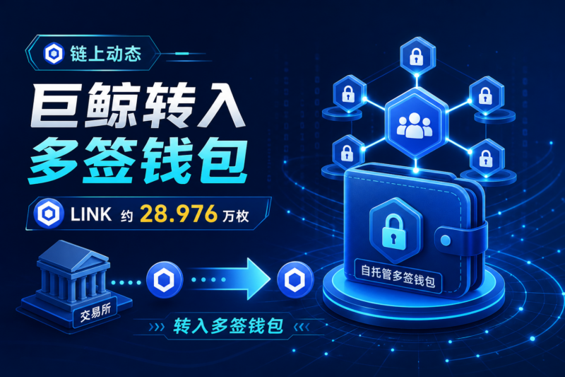 链上动态:某巨鲸将近 29 万枚 LINK 转入自托管多签钱包-指挥使社区 - 真实线索、热点议题与深度观察