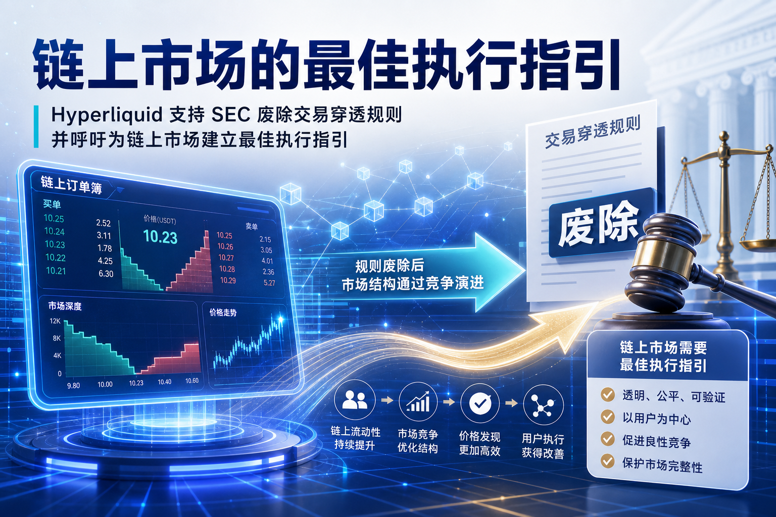 Hyperliquid 支持 SEC 废除交易穿透规则，呼吁为链上市场建立最佳执行指引