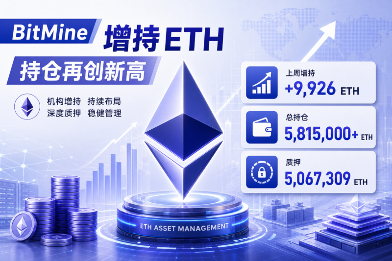 BitMine 上周增持 9926 枚 ETH,总持仓约 581.5 万枚-指挥使社区 - 真实线索、热点议题与深度观察