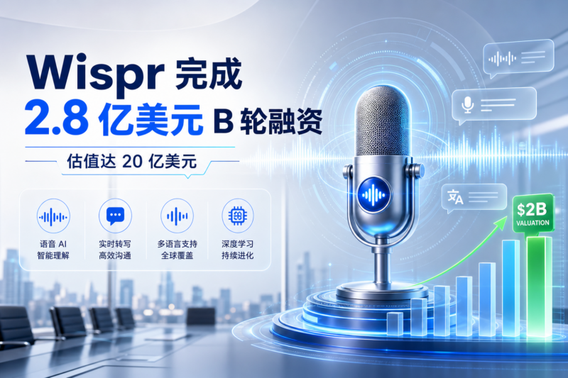 语音 AI 公司 Wispr 完成 2.8 亿美元 B 轮融资,估值达 20 亿美元-指挥使社区 - 真实线索、热点议题与深度观察