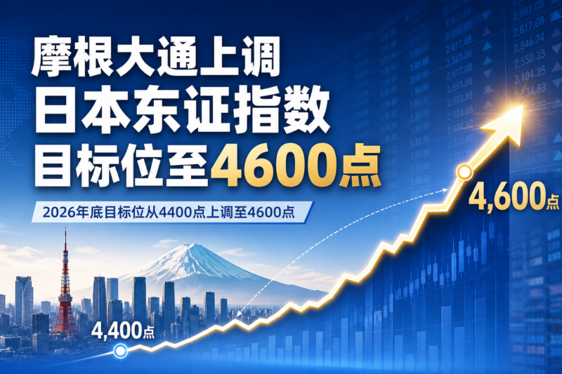 摩根大通上调日本东证指数目标位至 4,600 点-指挥使社区 - 真实线索、热点议题与深度观察