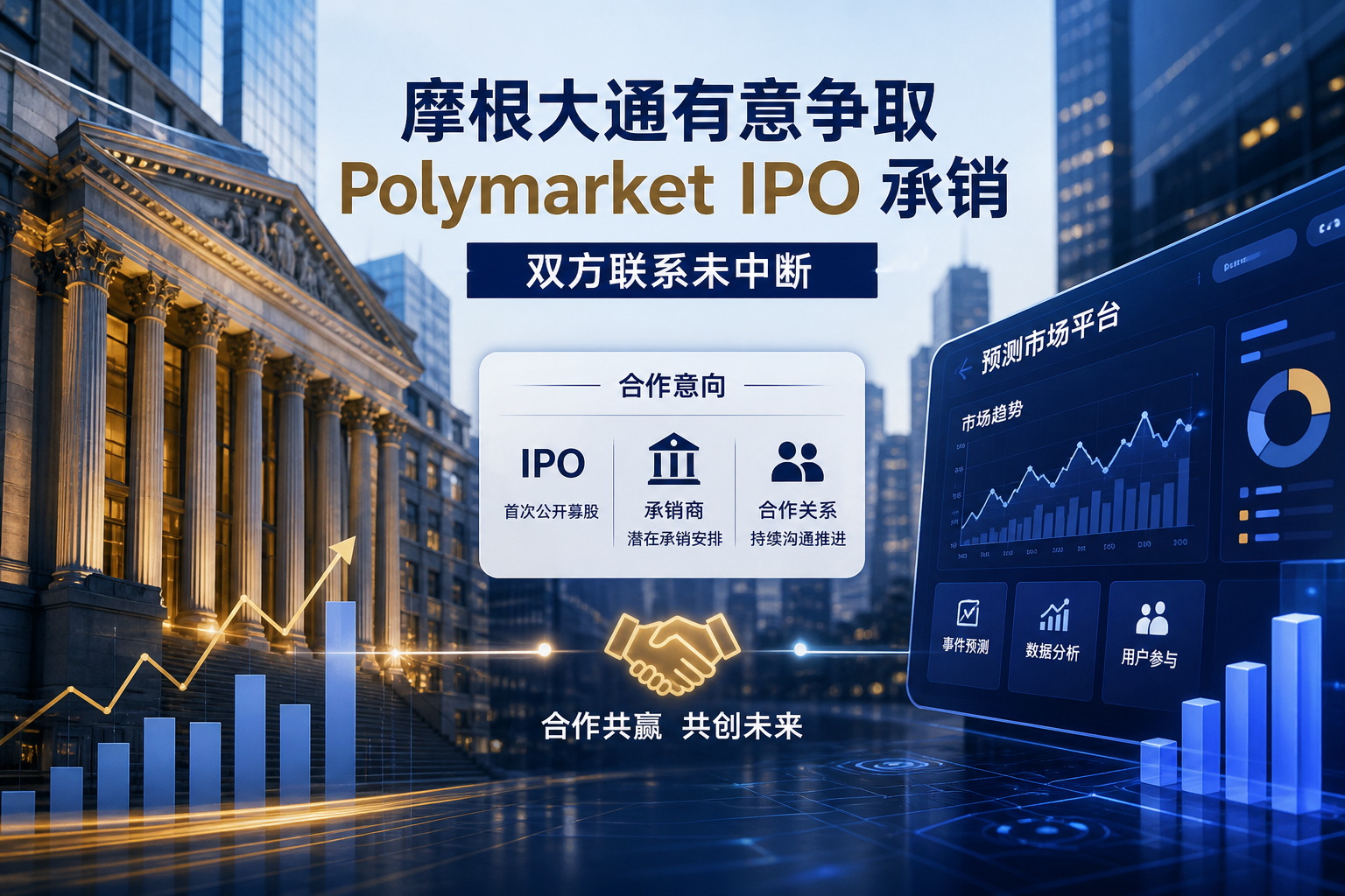 摩根大通有意争取担任 Polymarket IPO 承销商