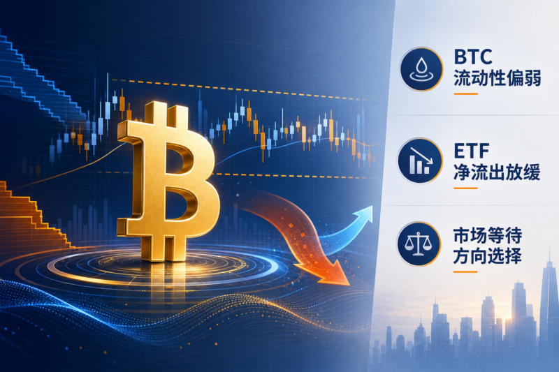 比特币现货流动性疲弱与 ETF 流出抑制市场,资金外流趋缓释放企稳信号-指挥使社区 - 真实线索、热点议题与深度观察