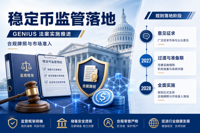 美国稳定币监管进入可执行规则落地阶段-指挥使社区 - 真实线索、热点议题与深度观察