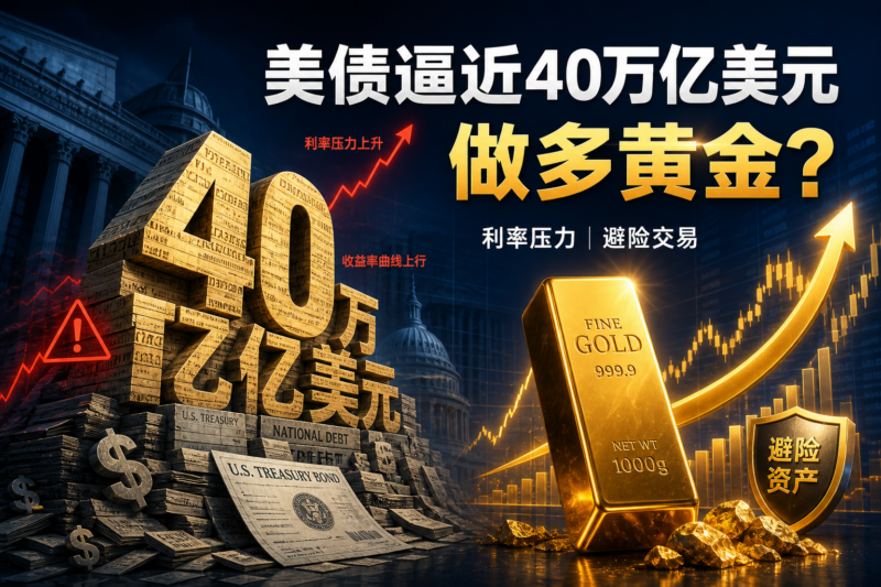 美银首席:美债逼近 40 万亿美元,做多黄金是当下最优解-指挥使社区 - 真实线索、热点议题与深度观察