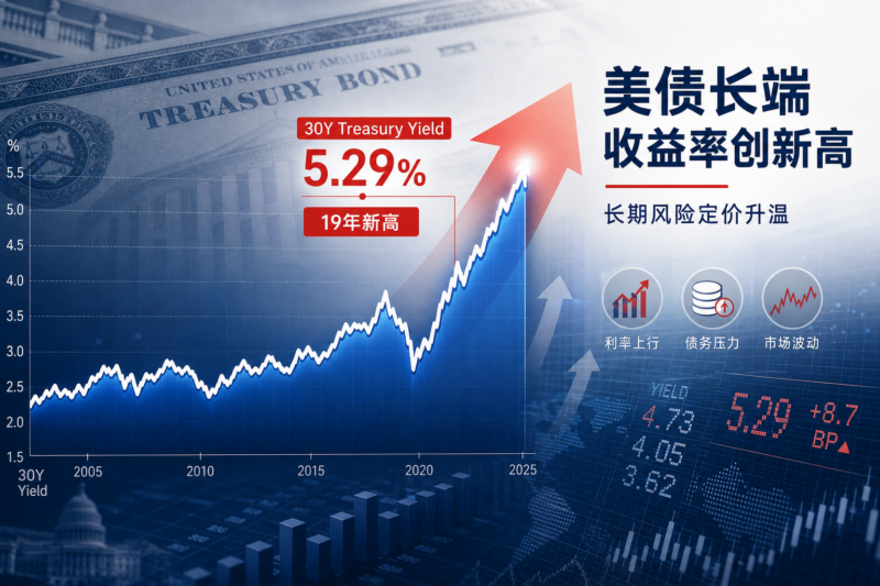 30 年期美债收益率升至 19 年新高,市场加码长期风险定价-指挥使社区 - 真实线索、热点议题与深度观察
