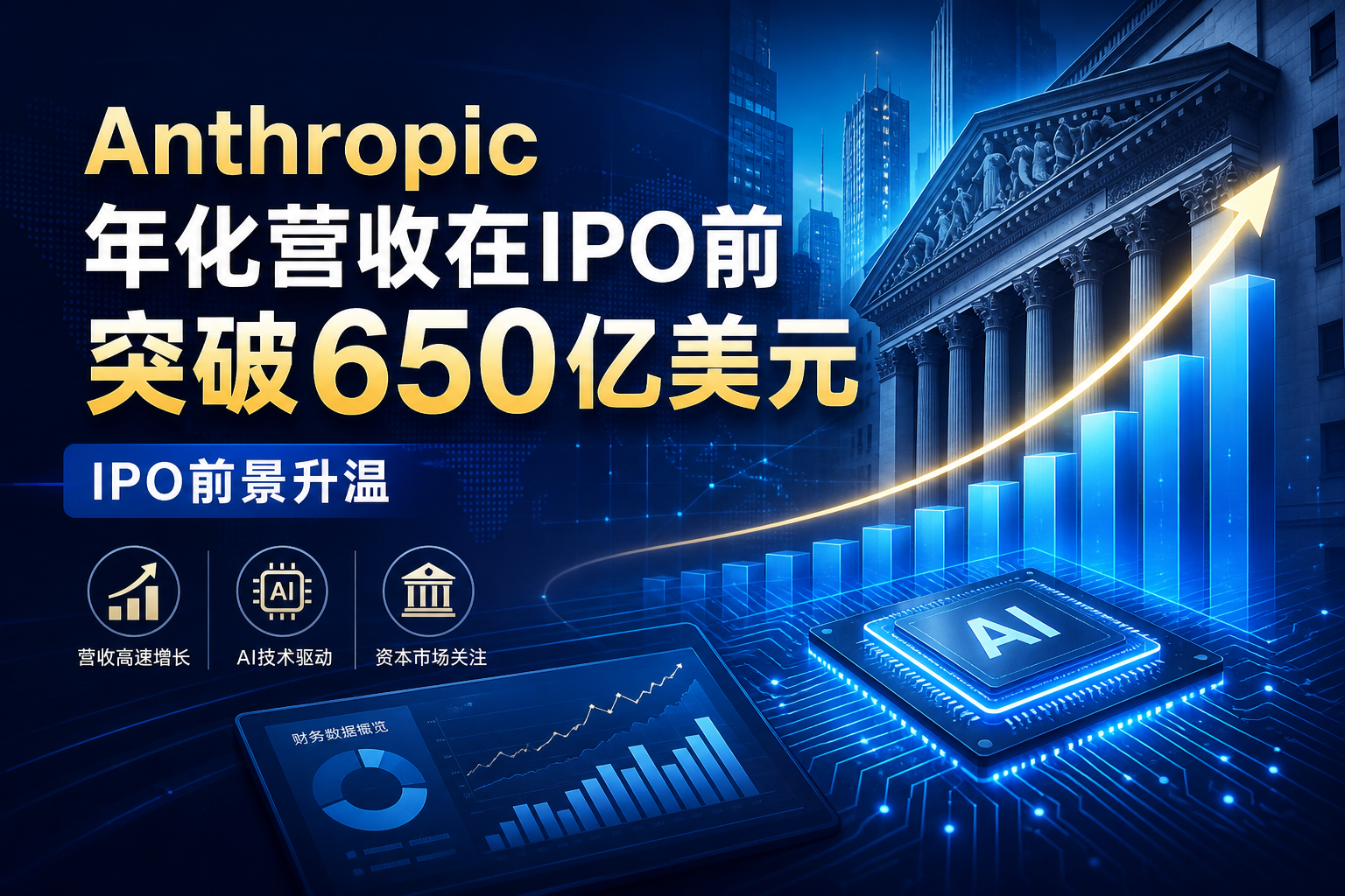 Anthropic年化营收在IPO前突破650亿美元