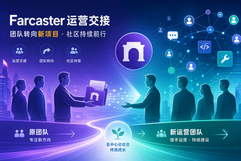 Farcaster 寻求新运营团队接手,原团队成员将转向新项目-指挥使社区 - 真实线索、热点议题与深度观察
