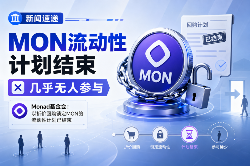 Monad基金会:以折价回购锁定MON的流动性计划已结束,几乎无人参与-指挥使社区 - 真实线索、热点议题与深度观察