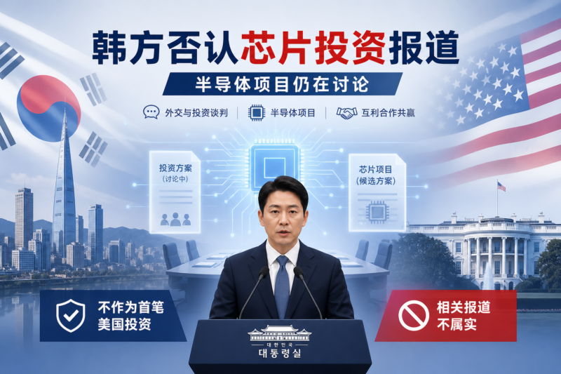 韩国否认将芯片作为首笔美国投资的报道-指挥使社区 - 真实线索、热点议题与深度观察