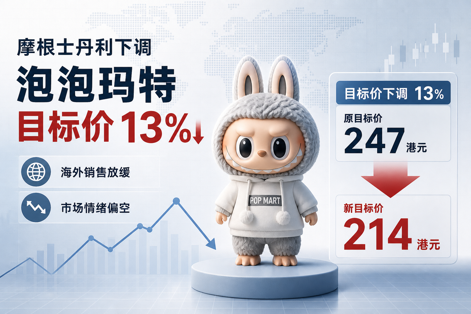 摩根士丹利将泡泡玛特目标价下调 13%