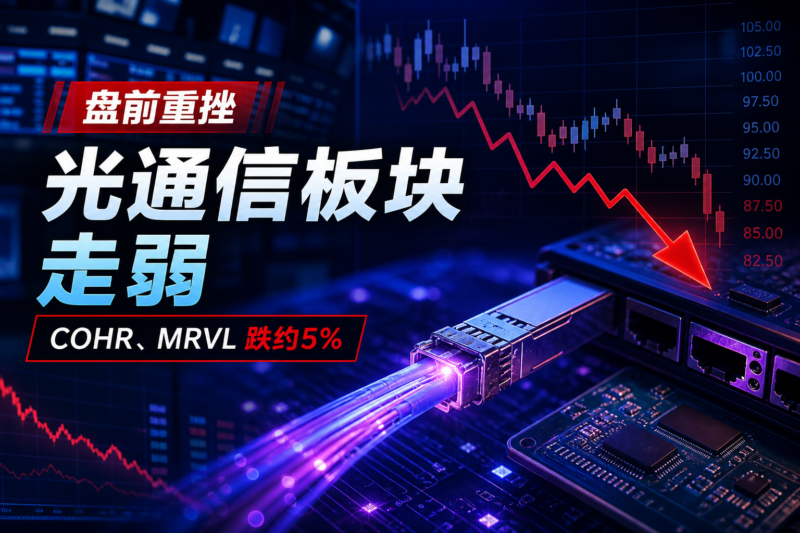 美股盘前光通信板块大幅受挫,COHR、MRVL 跌约 5%-指挥使社区 - 真实线索、热点议题与深度观察