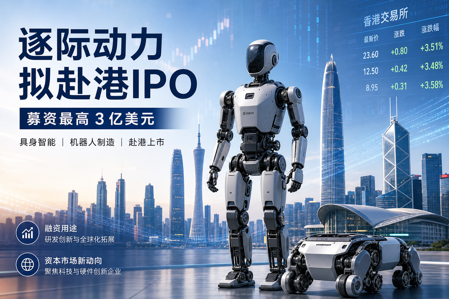 逐际动力拟赴港 IPO,募资最高 3 亿美元