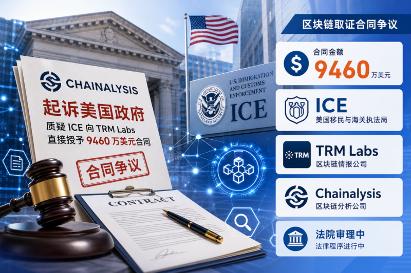 Chainalysis 起诉美国政府,质疑 ICE 向 TRM Labs 直接授予 9460 万美元合同-指挥使社区 - 真实线索、热点议题与深度观察