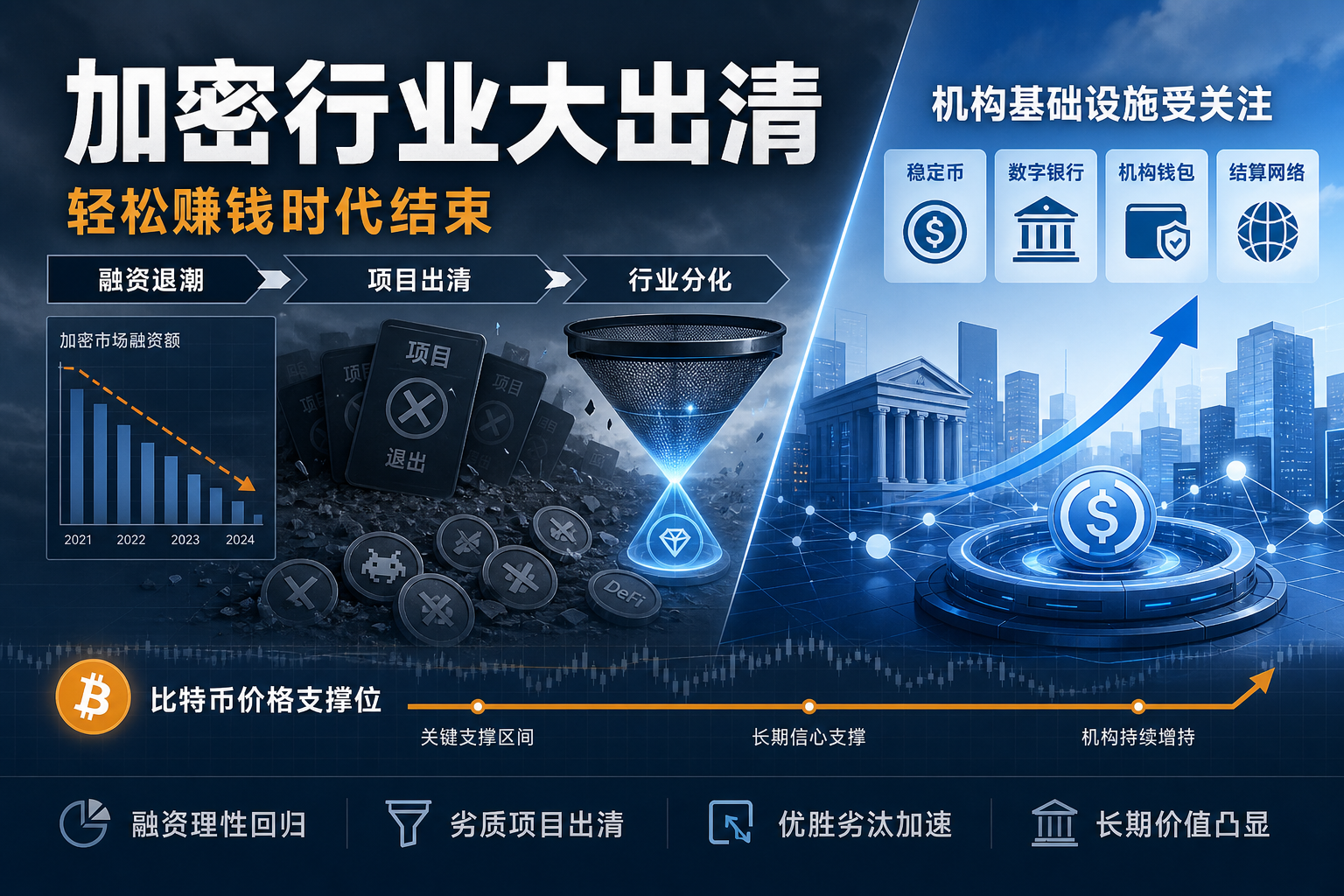 加密行业“轻松赚钱时代”正在结束:2026 年已有超 100 个项目倒闭