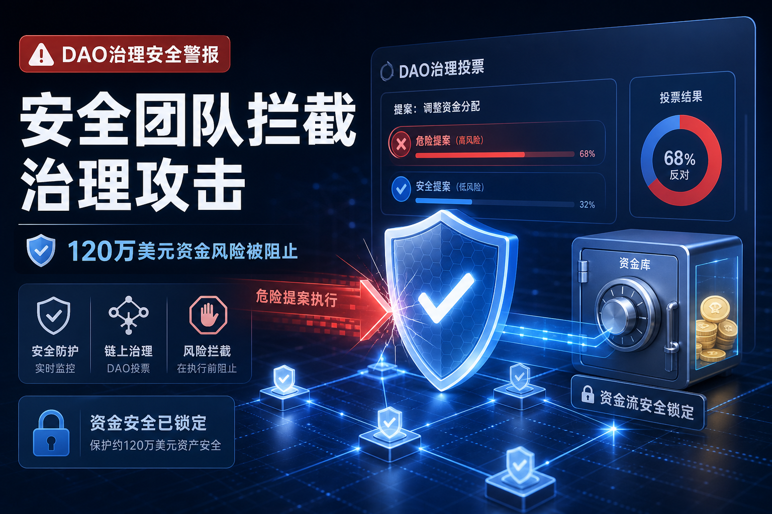 Binance 安全团队拦截潜在治理攻击,阻止 120 万美元 DAO 资金面临风险