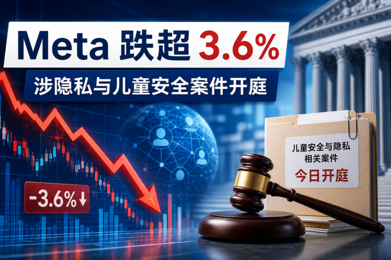 Meta 跌超 3.6%,涉儿童安全与隐私案件今日开庭-指挥使社区 - 真实线索、热点议题与深度观察