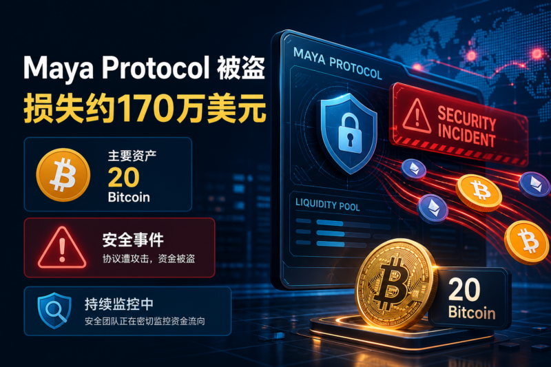 流动性协议 Maya Protocol 被盗，损失约 170 万美元资产-指挥使社区 - 真实线索、热点议题与深度观察
