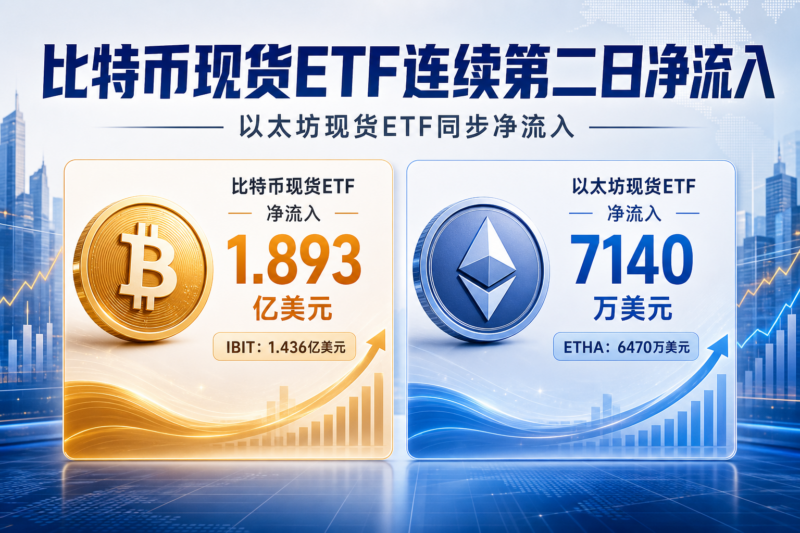 昨日比特币现货 ETF 净流入 1.893 亿美元-指挥使社区 - 真实线索、热点议题与深度观察