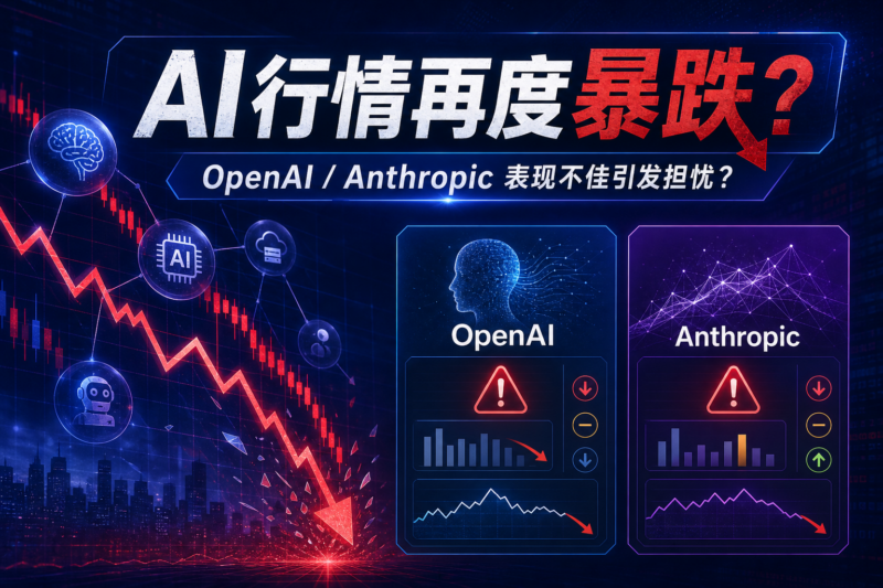 AI 行情再度暴跌，是因为 OpenAI 和 Anthropic 表现不佳吗？-指挥使社区 - 真实线索、热点议题与深度观察