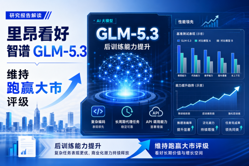 里昂:智谱 GLM-5.3 后训练能力显著提升,维持“跑赢大市”评级-指挥使社区 - 真实线索、热点议题与深度观察