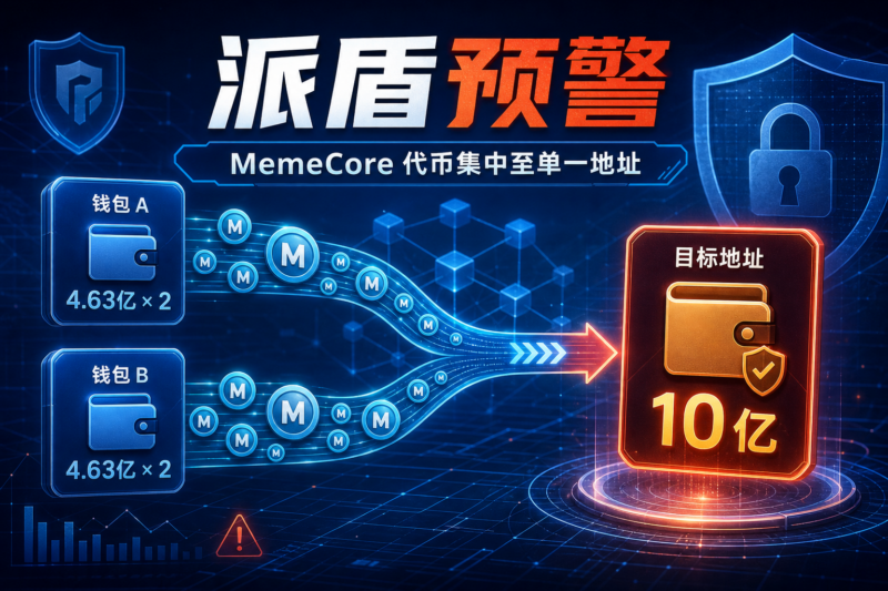 派盾预警:约 10 亿枚 MemeCore(M)代币被铸造并集中至单一地址-指挥使社区 - 真实线索、热点议题与深度观察