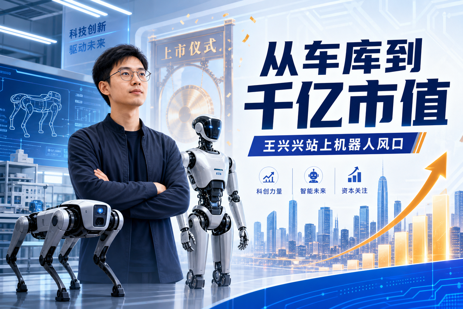 从车库造机器狗到千亿市值掌舵人,宇树王兴兴站上机器人风口